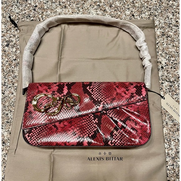 ALEXIS BITTAR Twisted Gold Baguette Bag— NWT - Picture 11 of 17